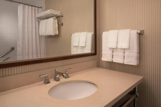 غرفة بسرير كينج مع أريكة، Sheraton Louisville Riverside Hotel 2/4