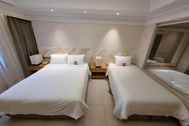 Park, Water, Deluxe, Family, Twin Beds, 1 Double and 1 Single Bed, City View، Pine Grove Hotel 1/2