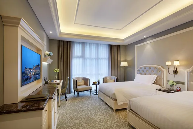 غرفة ديلوكس بسريرين منفصلين، Yinrun Jinjiang Castle Hotel 1/1