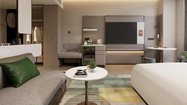 غرفة قياسية بسرير كينج، Holiday Inn Wuhu Jiangbei New Area by IHG 4/5