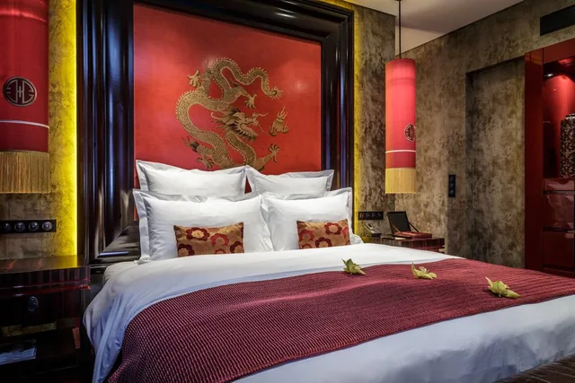 غرفة بريميير بسرير مزدوج أو سريرين منفصلين، Buddha Bar Hotel Prague 1/2