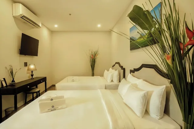 جناح عائلي بسريرين كوين بإطلالة على المدينة، Anvi Saigon Boutique Hotel 6/8