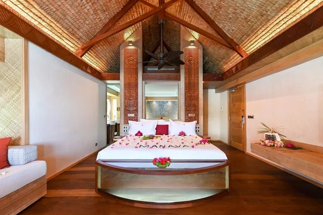1 Bedroom, Overwater, Twin Beds, Mountain View, Sofa، Bora Bora Pearl Resort And Spa 4/4