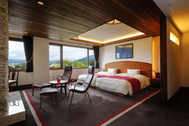 Room, 2 Double Beds, Convertible Double Bed, Park View, Top Floor، Hotel Chourakukan 2/2