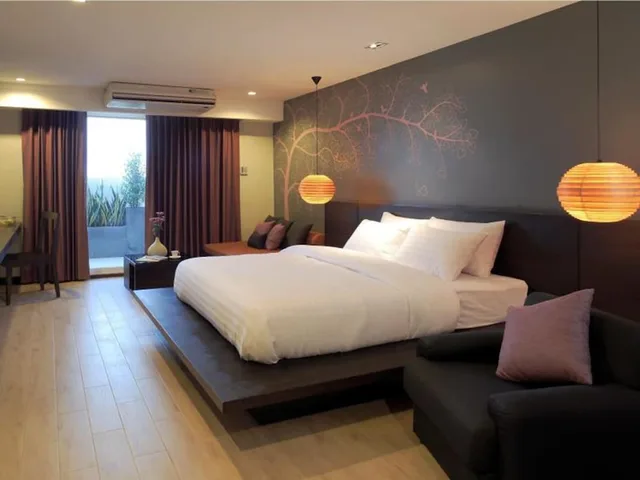استوديو بسرير كينج، Bangkok Inter Place Hotel 1/4