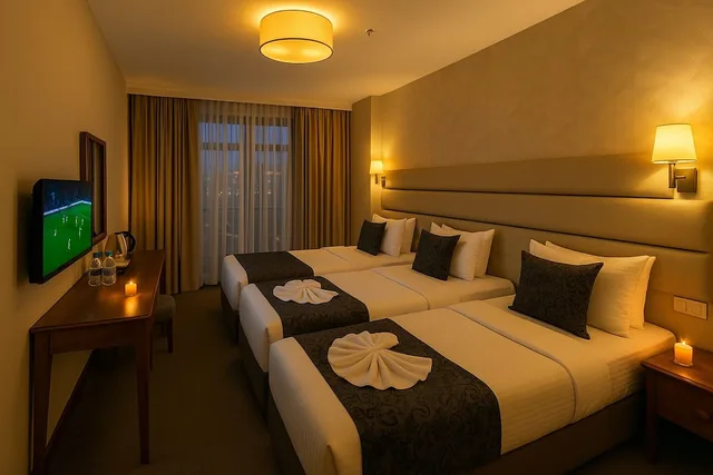 غرفة عائلية بسرير كوين وسرير فردي بشرفة، Istanbul Midpoint Hotel 7/10