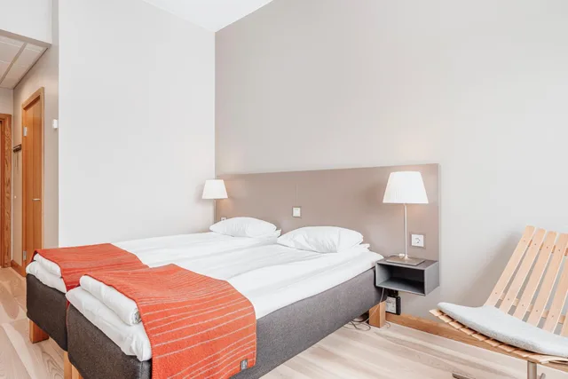 غرفة بسرير مزدوج، Wood Hotel Frichs Hotel and Spiseri 5/9