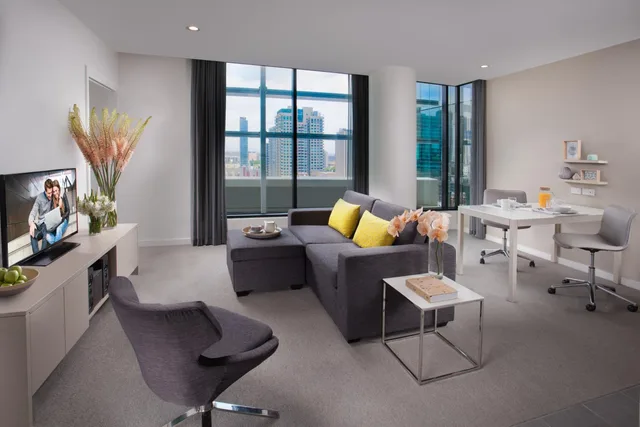 شقة تنفيذية بسرير كوين بغرفة نوم واحدة، Citadines on Bourke Melbourne 2/4