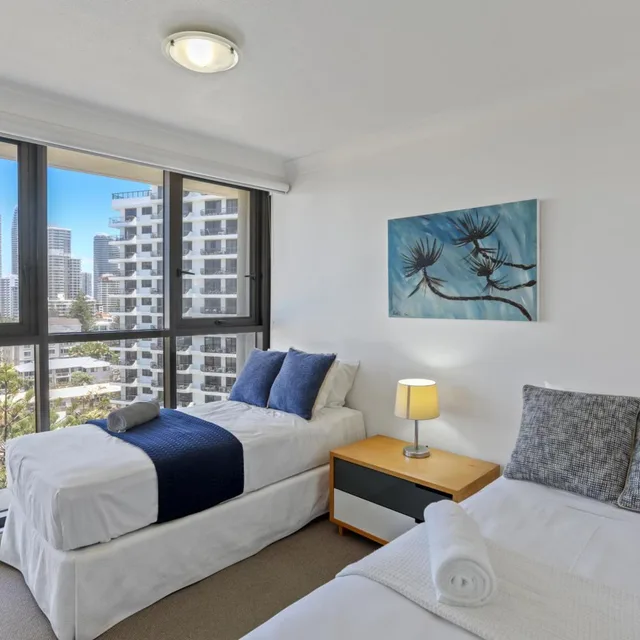 شقة بإطلالة على البحر بغرفتي نوم، Boulevard North Holiday Apartments 1/4