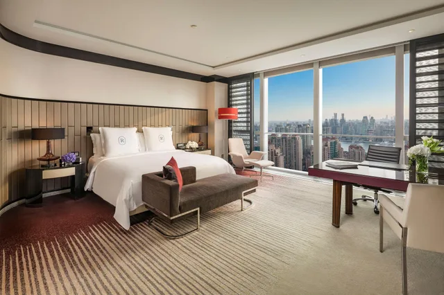 غرفة كلوب بسرير مزدوج بإطلالة على المدينة، Regent Pudong Shanghai 1/2