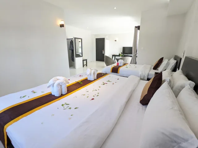غرفة عائلية بإطلالة على الجبل بشرفة، Mary Beach Hotel and Resort 3/8