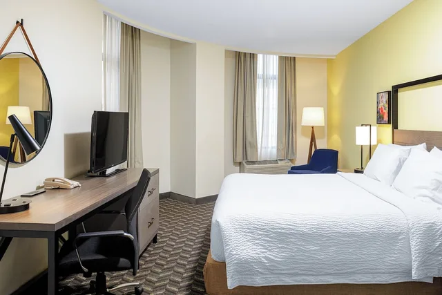 جناح تنفيذي ركني بسرير مزدوج بغرفة نوم واحدة، Residence Inn By Marriott New Rochelle 3/8