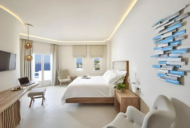 جناح بسرير كوين مع أريكة بمسبح خاص، Anax Resort and Spa 5/9