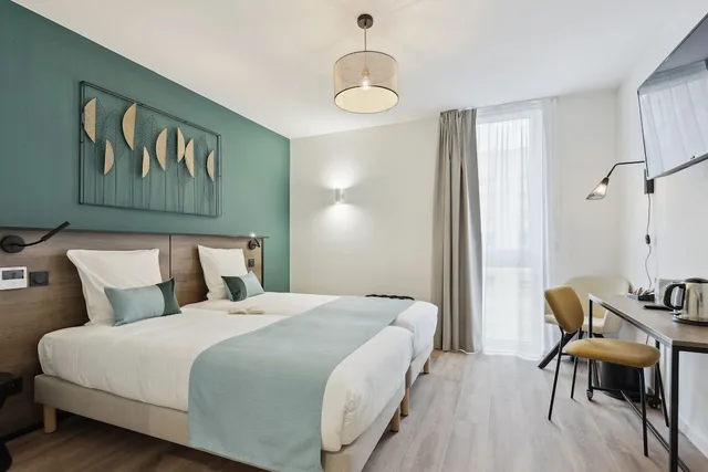 استوديو كومفورت بسريرين منفصلين، All Suites Appart Hotel Noisy-Le-Grand 1/4