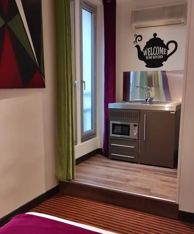 جناح جونيور بسرير كوين بمطبخ صغير، Hotel Pax Opera 7/10