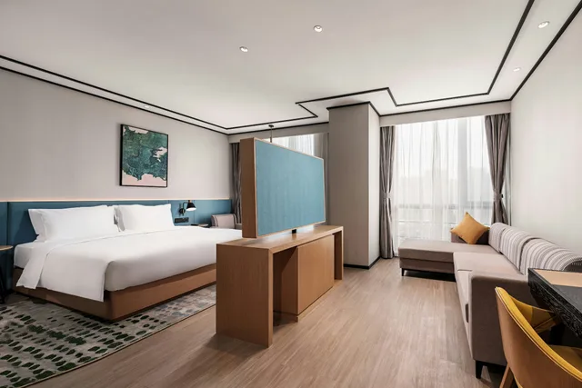 غرفة ديلوكس بسرير كينج، Hilton Garden Inn Hefei 1/5