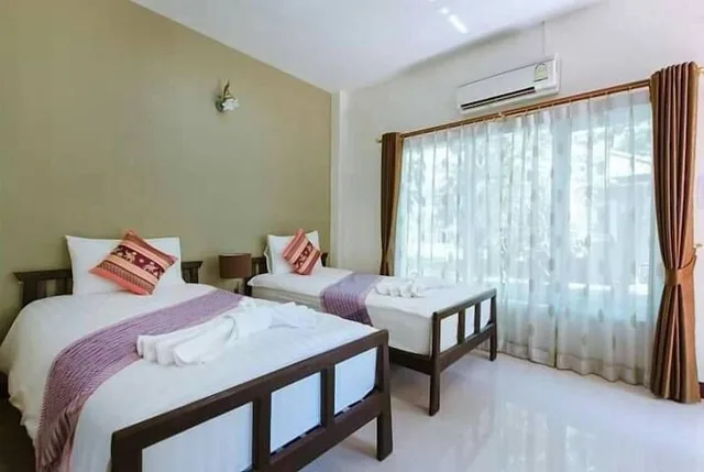 بنغل بسريرين منفصلين، Park Pool Resort 4/7