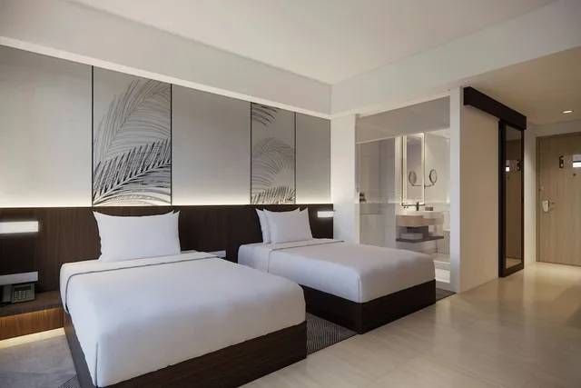 غرفة بسريرين منفصلين بإطلالة على الحديقة، Courtyard by Marriott Manado 2/6