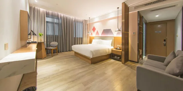 جناح ديلوكس بسرير كوين، Borrman hotel (Shanghai Pujing Road) 1/1