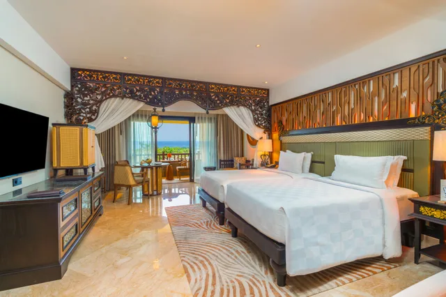 غرفة بسرير مزدوج أو سريرين منفصلين بإطلالة على البحر، AYANA Resort Bali 1/3