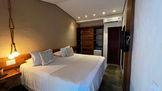 غرفة قياسية بسرير مزدوج بإطلالة على البحر، Hotel Da Pipa 1/10