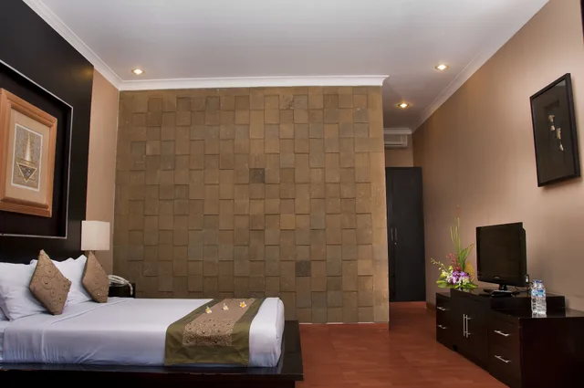 جناح عائلي بسريرين كوين بإطلالة على المسبح، SINDHU MERTHA SUITE 1/9