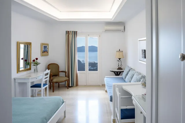 غرفة بسرير مزدوج أو سريرين منفصلين، Villa Renos 10/10