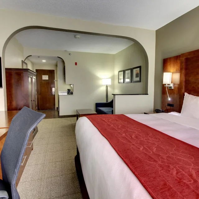 جناح بسرير كينج بجاكوزي، Comfort Suites University - Research Park 1/9