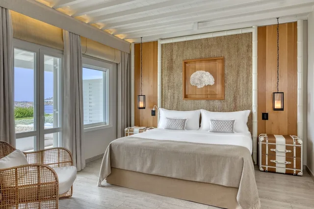 غرفة سوبيريور بسرير كينج بإطلالة على البحر، Santa Marina, a Luxury Collection Resort, Mykonos 3/9