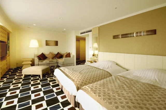 Semi Room, Deluxe, 2 Semi Double Beds, Corner، Jr Hotel Clement Tokushima 1/1