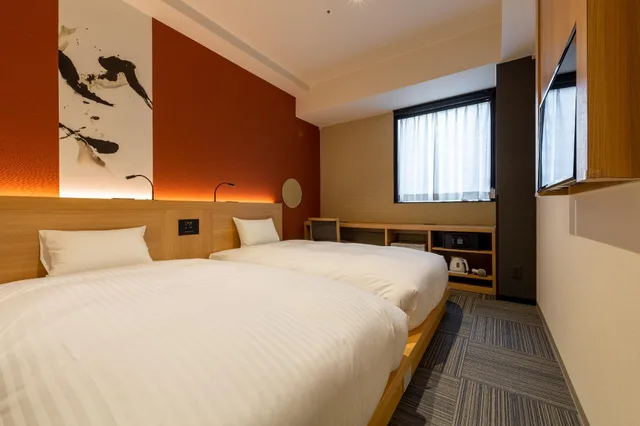 Japanese, Style, Modern, Twin Beds, 2 Futon Beds، The Onefive Kyoto Shijo 1/1