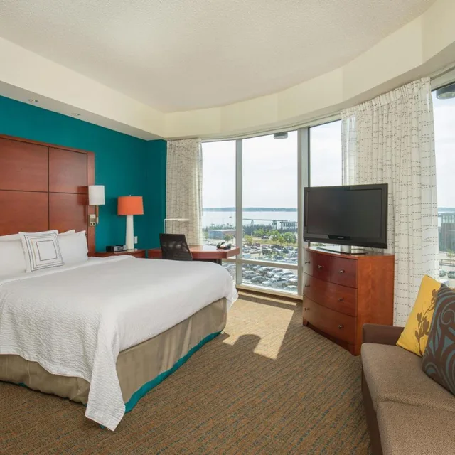 استوديو ديلوكس بسرير كينج بإطلالة، RESIDENCE INN BY MARRIOTT PORTLAND DOWNTOWN WATERFRONT 1/4