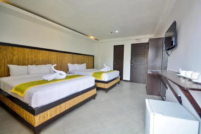 غرفة رباعية بسرير مزدوج، Bamboo Beach Resort Bar And Restaurant 5/10