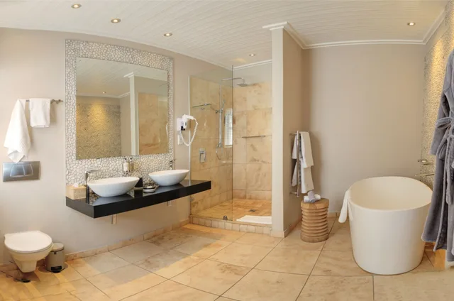 غرفة سوبيريور بسرير مزدوج بإطلالة على الشاطئ بغرفة نوم واحدة، Periwinkle Guest Lodge 5/5