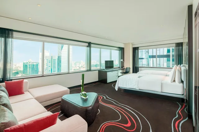 استوديو بسريرين مزدوجين بإطلالة على المدينة، Le Meridien Saigon 2/7