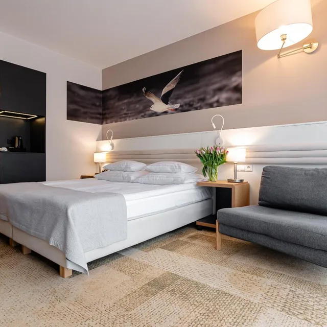 غرفة بسرير مزدوج أو سريرين منفصلين، Hotel Platan 10/10