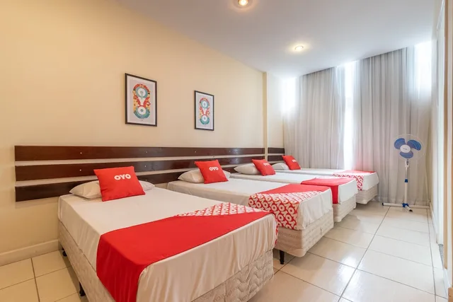 غرفة رباعية بأربعة أسرّة، OYO Hotel L'Espace - Jaragua Belo Horizonte 4/6