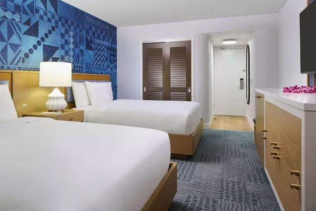 غرفة بسريرين مزدوجين، Outrigger Waikiki Paradise 2/10