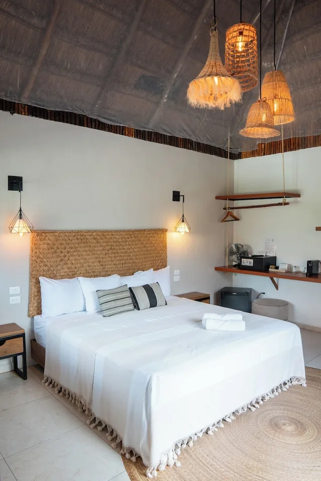 غرفة ديلوكس بسرير كينج بشرفة بجاكوزي، Agam Hotel Boutique Bacalar - Adults Only 3/7