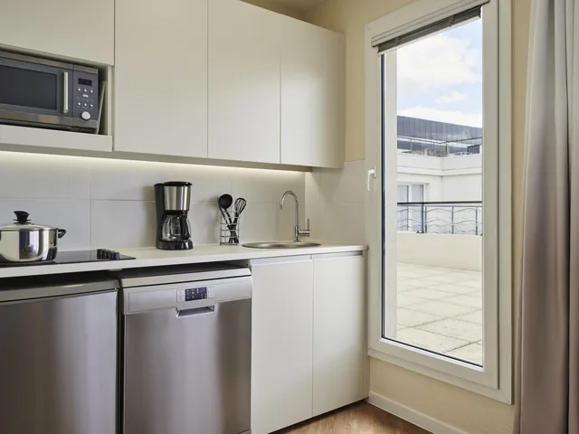 شقة بسرير مزدوج بشرفة بغرفتي نوم، Adagio Paris Porte De Versailles 9/9