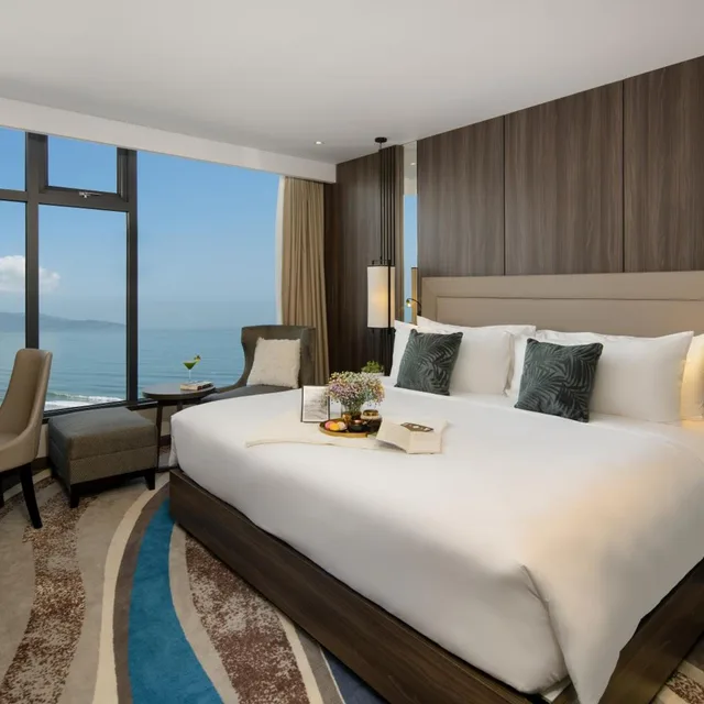 غرفة بسرير كينج بإطلالة على البحر، Minh Toan Safi Ocean Hotel 2/10
