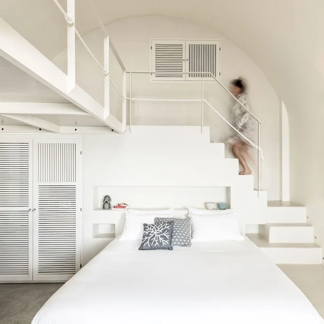لوفت تنفيذي بسرير مزدوج بإطلالة على البحر مع أريكة بجاكوزي، West East Suites - Adults Only 4/6