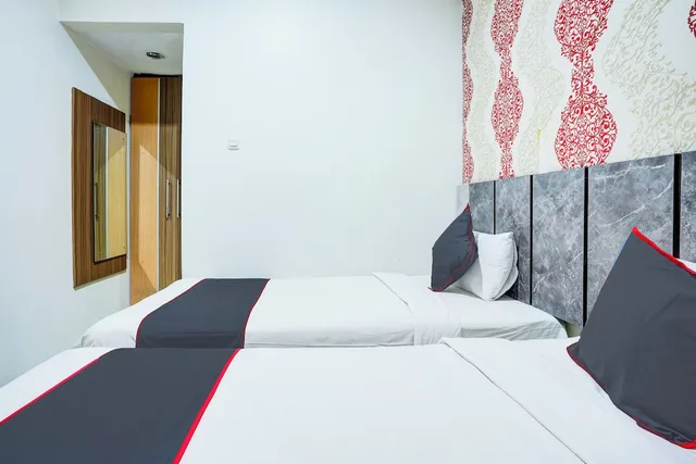 غرفة ديلوكس بسريرين منفصلين، Hotel O Padang City Center Near Pantai Padang Formerly D'Dhave Hotel 4/6