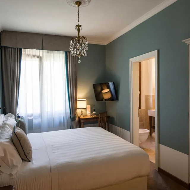 غرفة بسرير مزدوج أو سريرين منفصلين بإطلالة، La Posta Hotel & Thermal Spa 1/10