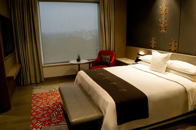 غرفة كلوب بسرير كينج بإطلالة على المدينة، Sheraton New Delhi 2/10