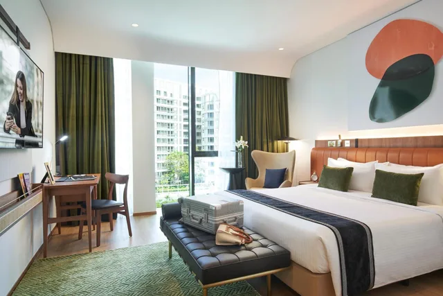 غرفة تنفيذية بسرير كوين، Citadines Connect City Centre Singapore 1/2