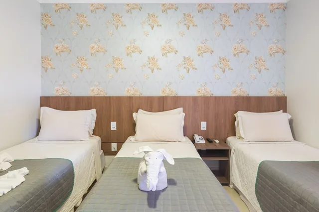 غرفة ديلوكس ثلاثية بثلاثة أسرّة، Cataratas Park Hotel e Eventos 3/8