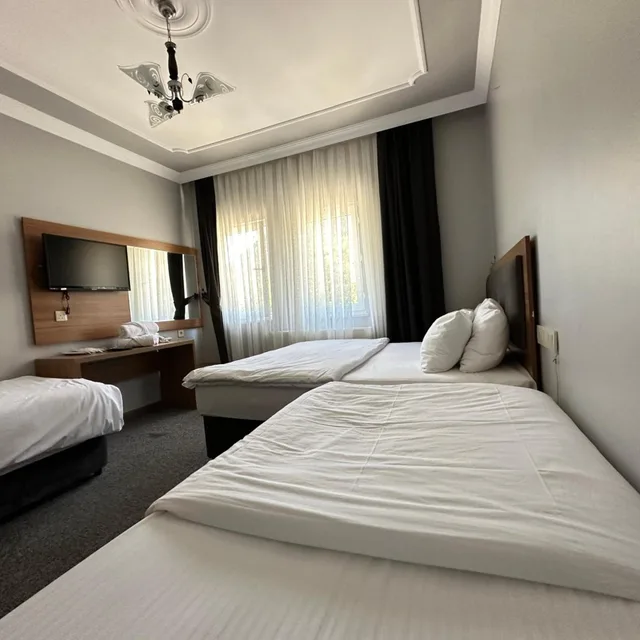 غرفة رباعية بإطلالة على الجبل، Butik Inceli Hotel 1/8