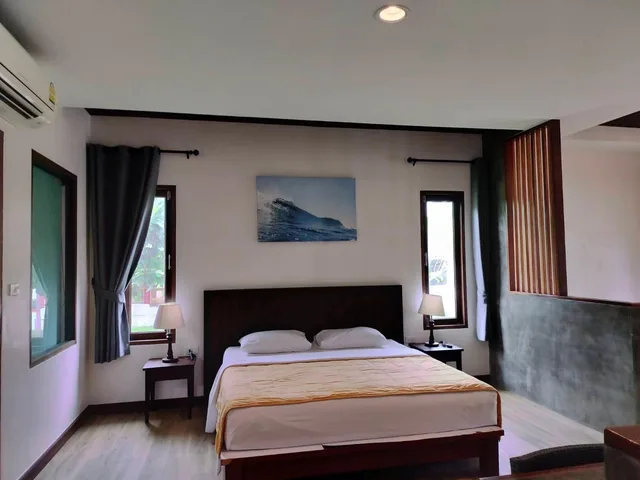 جناح عائلي بسرير كينج وسريرين منفصلين بإطلالة على البحر، D.R. Lanta Bay Resort 3/3