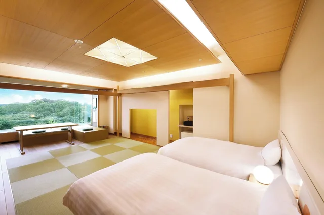 Japanese, Type C, Twin Beds, Modern Floor، Kikusuitei (Chugoku Kappo Ryokan Kikusuitei) 1/3